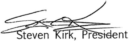 Steven Kirk, President