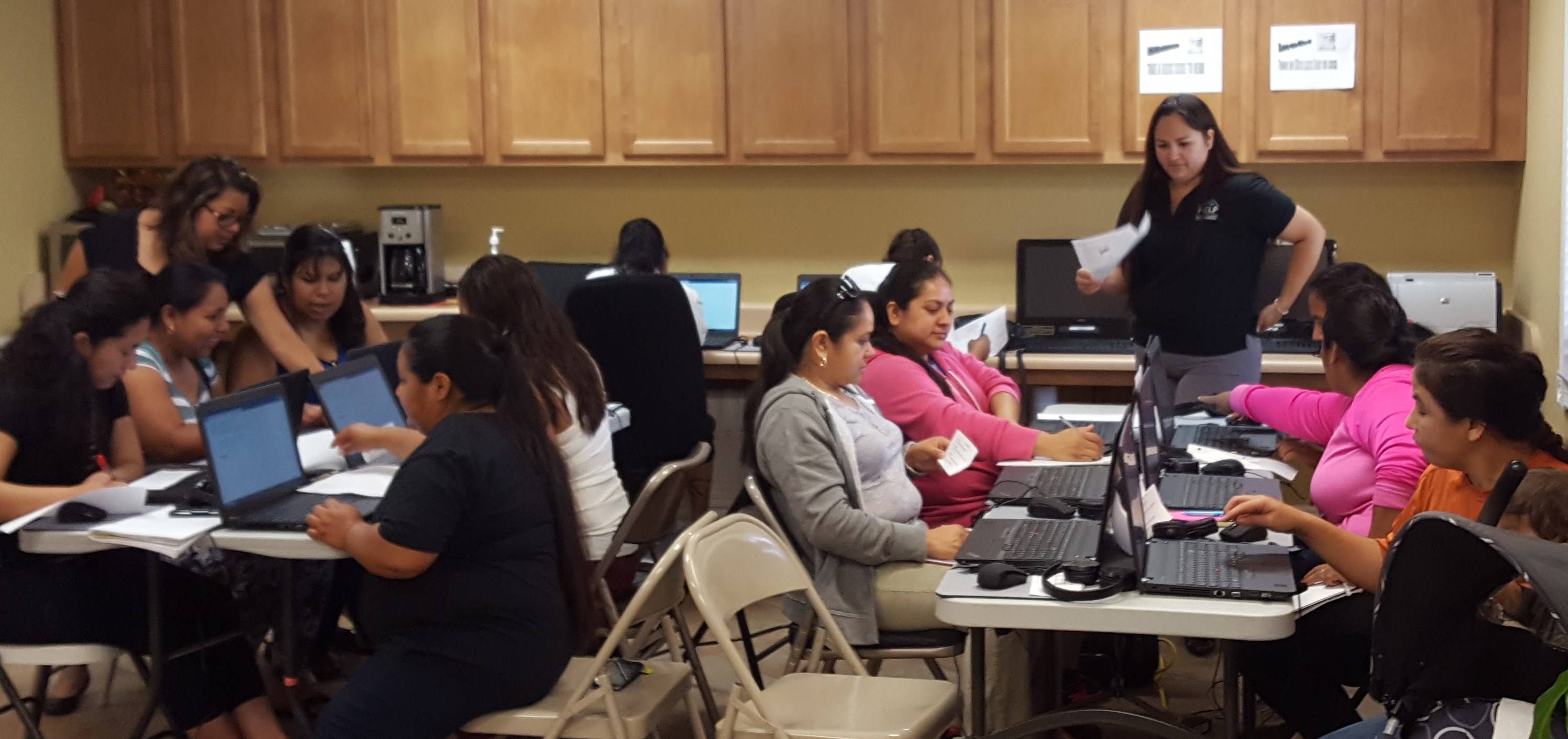 Participants Learn Computer and Financial Literacy Skills